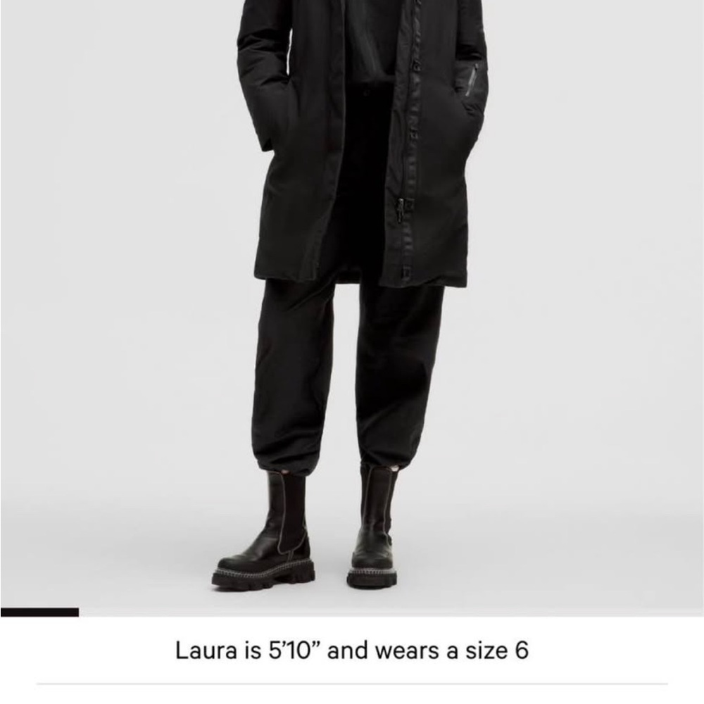 Lululemon Athletica Black Rain Jacket